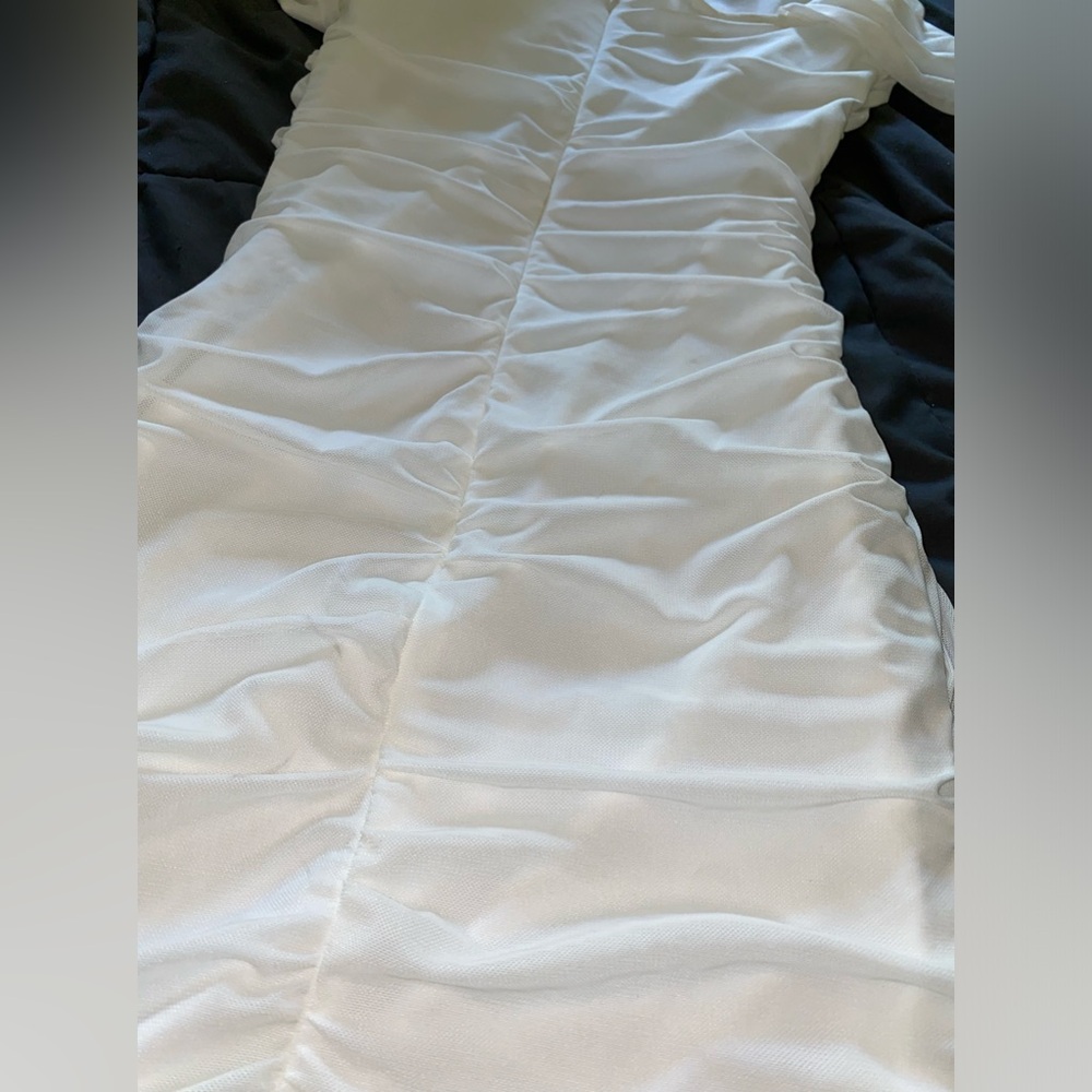 Off Shoulder Rushed Boycon Dress - Picture 5 of 5
